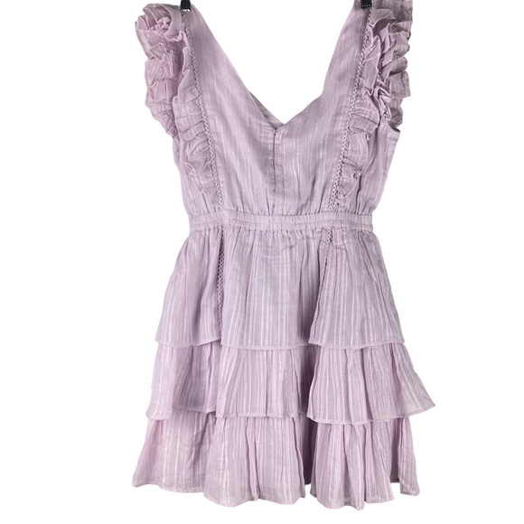 House of Harlow 1960 Dresses & Skirts - NWT House of Harlow 1960 dress Midi Women Size M Short Sleeve Ruffles Lavender